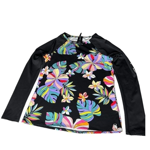 Spyder Women's Swim Standard Long Sleeve Raglan Rash guard Medium - Picture 4 of 9